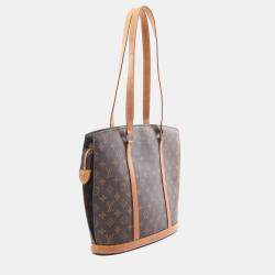 Pre Owned Louis Vuitton Brown Monogram Canvas Babylon Shoulder Tote Bag