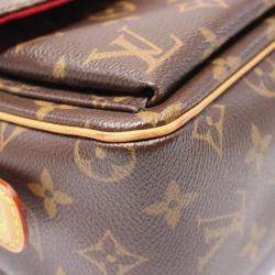 Pre Owned Louis Vuitton Brown Monogram Canvas Viva cite MM Shoulder Bag
