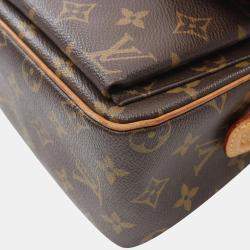 Pre Owned Louis Vuitton Brown Monogram Canvas Vivacite MM Shoulder Bag