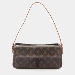Pre Owned Louis Vuitton Brown Monogram Canvas Vivacite MM Shoulder Bag