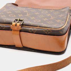 Pre Owned Louis Vuitton Brown Monogram Canvas GM Cartouchiere Shoulder Bag
