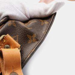 Pre Owned Louis Vuitton Brown Monogram Canvas GM Cartouchiere Shoulder Bag