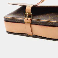 Pre Owned Louis Vuitton Cartouchiere Gm Shoulder Crossbody Bag Monogram Leather Lv