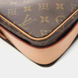 Pre Owned Louis Vuitton Cartouchiere Gm Shoulder Crossbody Bag Monogram Leather Lv