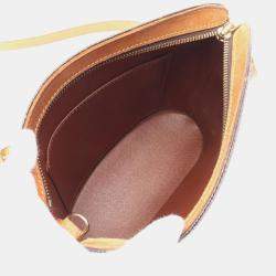 Pre Owned Louis Vuitton Drouot Shoulder Bag Monogram Canvas Brown Crossbody