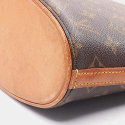 Pre Owned Louis Vuitton Drouot Shoulder Bag Monogram Canvas Brown Crossbody