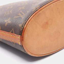 Pre Owned Louis Vuitton Drouot Shoulder Bag Monogram Canvas Brown Crossbody