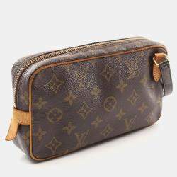 Pre Owned Louis Vuitton Brown Monogram Canvas Marly Bandoulidere Shoulder Bag