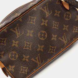 Pre Owned Louis Vuitton Brown Monogram Canvas Marly Bandoulidere Shoulder Bag