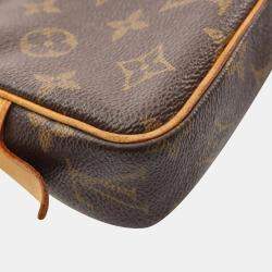 Pre Owned Louis Vuitton Brown Monogram Canvas Marly Bandoulidere Shoulder Bag