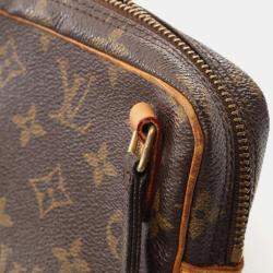 Pre Owned Louis Vuitton Brown Monogram Canvas Marly Bandoulidere Shoulder Bag