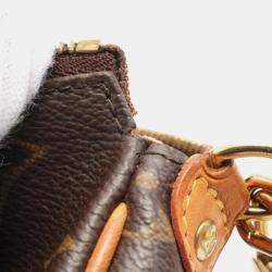 Louis Vuitton Eva 2Way Chain Shoulder Bag Monogram Leather Brown Lv