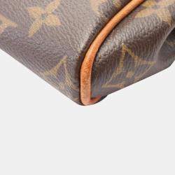 Louis Vuitton Eva 2Way Chain Shoulder Bag Monogram Leather Brown Lv