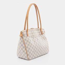 Louis Vuitton White Damier Azur Canvas PM Figheri Shoulder Bag