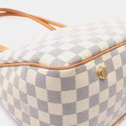 Louis Vuitton White Damier Azur Canvas PM Figheri Shoulder Bag