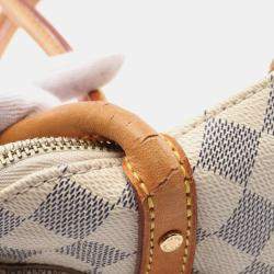 Louis Vuitton White Damier Azur Canvas PM Figheri Shoulder Bag