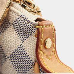 Louis Vuitton White Damier Azur Canvas PM Figheri Shoulder Bag