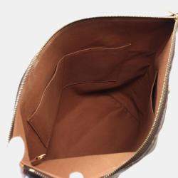 Pre Owned Louis Vuitton Totally Mm Tote Shoulder Bag Monogram Leather Brown