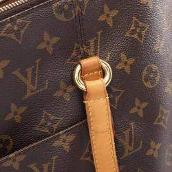 Pre Owned Louis Vuitton Totally Mm Tote Shoulder Bag Monogram Leather Brown