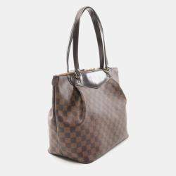 Pre Owned Louis Vuitton Brown Damier Ebene Canvas Westminster GM Tote Bag