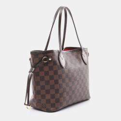 Louis Vuitton Brown Damier Ebene Canvas PM Neverfull Tote Bag