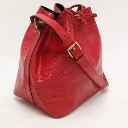 Louis Vuitton Red Epi Leather Petit Noe Bag