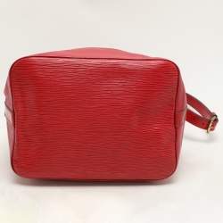 Louis Vuitton Red Epi Leather Petit Noe Bag