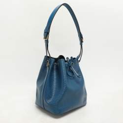 Pre Owned Louis Vuitton Blue Epi Leather Petit Noe Bag