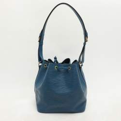 Pre Owned Louis Vuitton Blue Epi Leather Petit Noe Bag