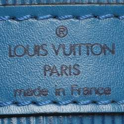 Pre Owned Louis Vuitton Blue Epi Leather Petit Noe Bag