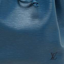 Pre Owned Louis Vuitton Blue Epi Leather Petit Noe Bag