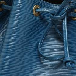 Pre Owned Louis Vuitton Blue Epi Leather Petit Noe Bag