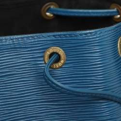 Pre Owned Louis Vuitton Blue Epi Leather Petit Noe Bag