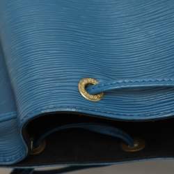 Pre Owned Louis Vuitton Blue Epi Leather Petit Noe Bag