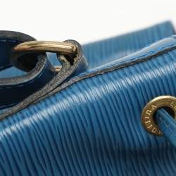 Pre Owned Louis Vuitton Blue Epi Leather Petit Noe Bag