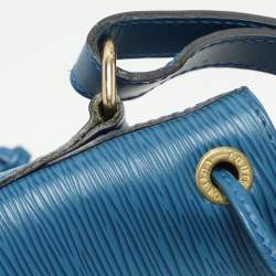 Pre Owned Louis Vuitton Blue Epi Leather Petit Noe Bag