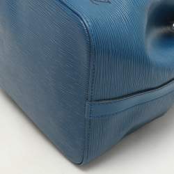 Pre Owned Louis Vuitton Blue Epi Leather Petit Noe Bag