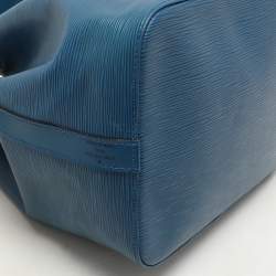 Pre Owned Louis Vuitton Blue Epi Leather Petit Noe Bag