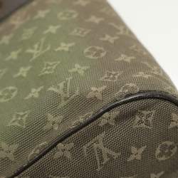 Louis Vuitton Khaki Green Monogram Mini Lin Lucille PM Bag
