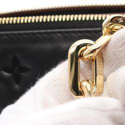 Louis Vuitton Coussin Pm Shoulder Bag Leather Monogram Black