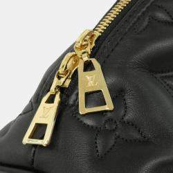 Pre Owned Louis Vuitton Black Bubblegram Leather Alma Soft BB Handbag