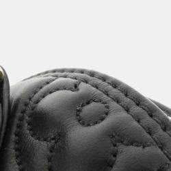 Pre Owned Louis Vuitton Black Bubblegram Leather Alma Soft BB Handbag