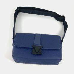 Louis Vuitton Blue Taurillon Leather Monogram S-Cape Messenger Bag