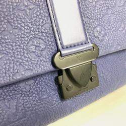 Louis Vuitton Blue Taurillon Leather Monogram S-Cape Messenger Bag
