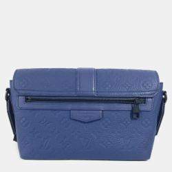 Louis Vuitton Blue Taurillon Leather Monogram S-Cape Messenger Bag