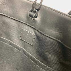 Louis Vuitton Black Taurillon Leather Monogram Sac Plat 24H Tote Bag