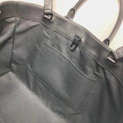 Louis Vuitton Black Taurillon Leather Monogram Sac Plat 24H Tote Bag