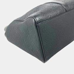 Louis Vuitton Black Taurillon Leather Monogram Sac Plat 24H Tote Bag