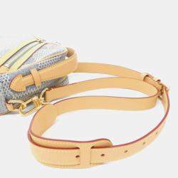 Pre Owned Louis Vuitton Blue Damier Denim Chess Messenger Shoulder Bag