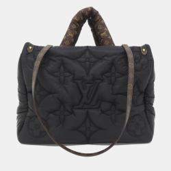 Pre Owned Louis Vuitton Black Nylon Monogram Pillow OnTheGo MM Handbag